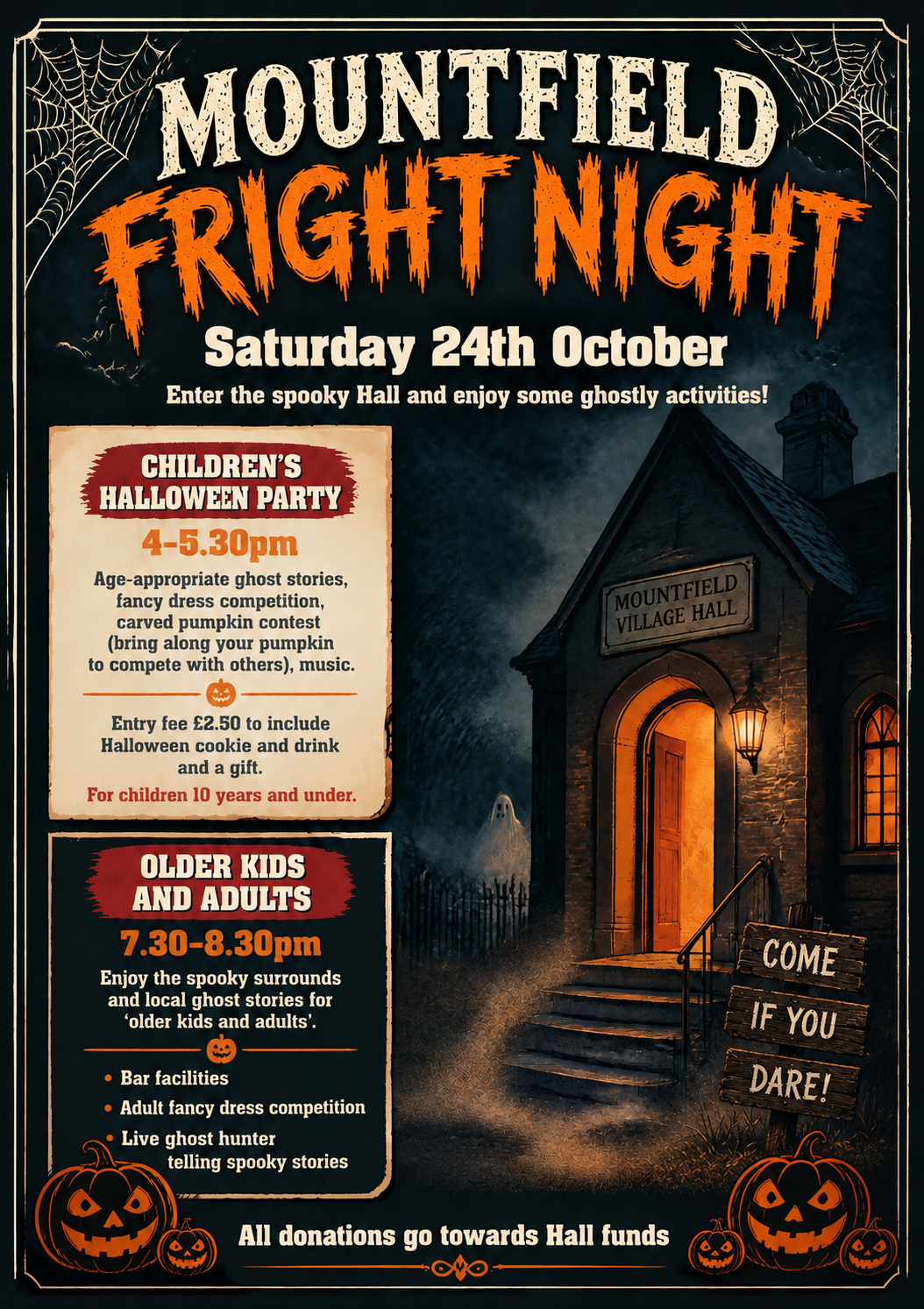 Fright Night at the Village Hall 24.10.26